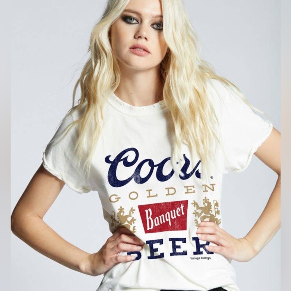 Vintage inspired off white coors crew neck (S)